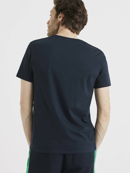 Celio Dunkelblaues Basic-T-Shirt Celio Tebase