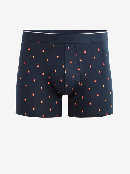 Celio Dunkelblaue gemusterte Herren-Boxershorts Celio Vivifiant