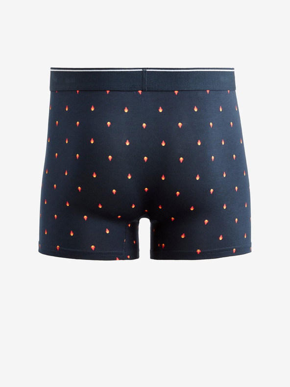 Celio Dunkelblaue gemusterte Herren-Boxershorts Celio Vivifiant