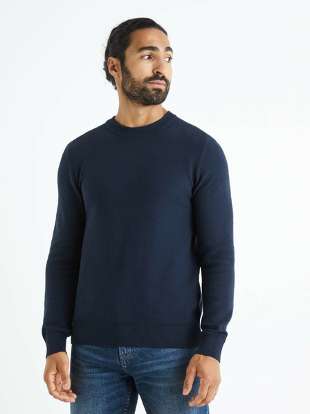 Celio Dunkelblau Herrenpullover Celio Bepic