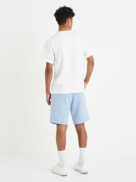 Celio Weißes Herren-Basic-Shirt Celio