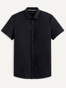 Celio Schwarzes Herren Celio Daslim Kurzarm-Shirt