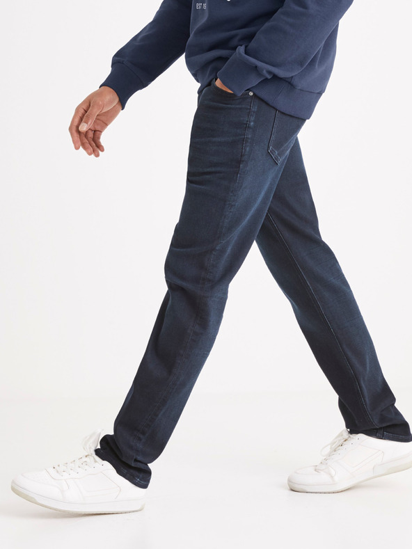 Celio Dunkelblaue Herren Celio C15 Straight Fit Jeans