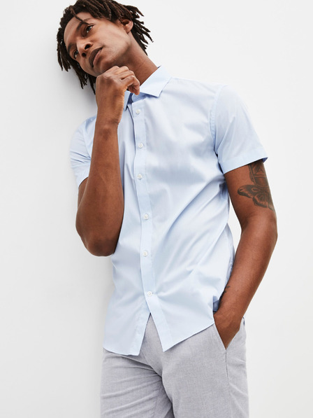 Celio Hellblaues Herrenhemd Celio Daslim