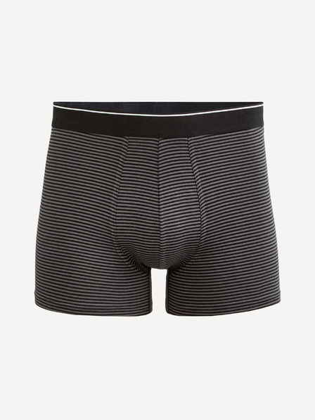Celio Dunkelgrau gestreifte Herren Boxershorts Celio