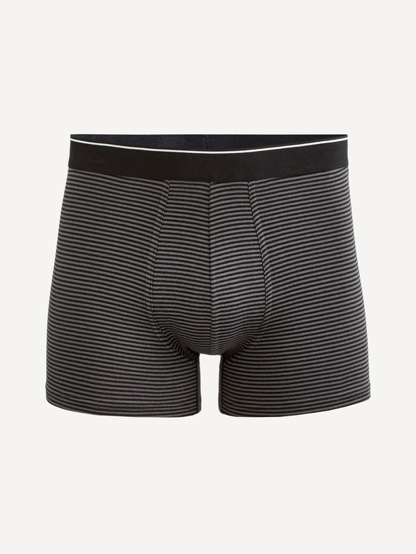 Celio Dunkelgrau gestreifte Herren Boxershorts Celio