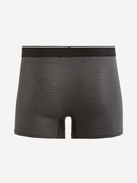 Celio Dunkelgrau gestreifte Herren Boxershorts Celio