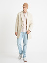Celio Beigefarbenes normales Oxford-Hemd Celio Caoxfordy