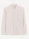 Celio Beigefarbenes normales Oxford-Hemd Celio Caoxfordy