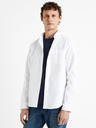 Celio Weißes reguläres Celio Daxford Baumwollhemd für Herren