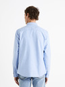 Celio Hellblaues Herren-Baumwollhemd Celio Daxford