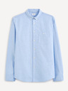 Celio Hellblaues Herren-Baumwollhemd Celio Daxford