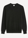 Celio Schwarzer Herrenpullover Celio Decotonv