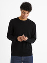 Celio Schwarzer Herrenpullover Celio Decoton
