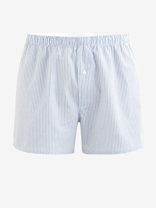 Celio Blau-weiß gestreifte Herrenshorts Celio Dibistripe