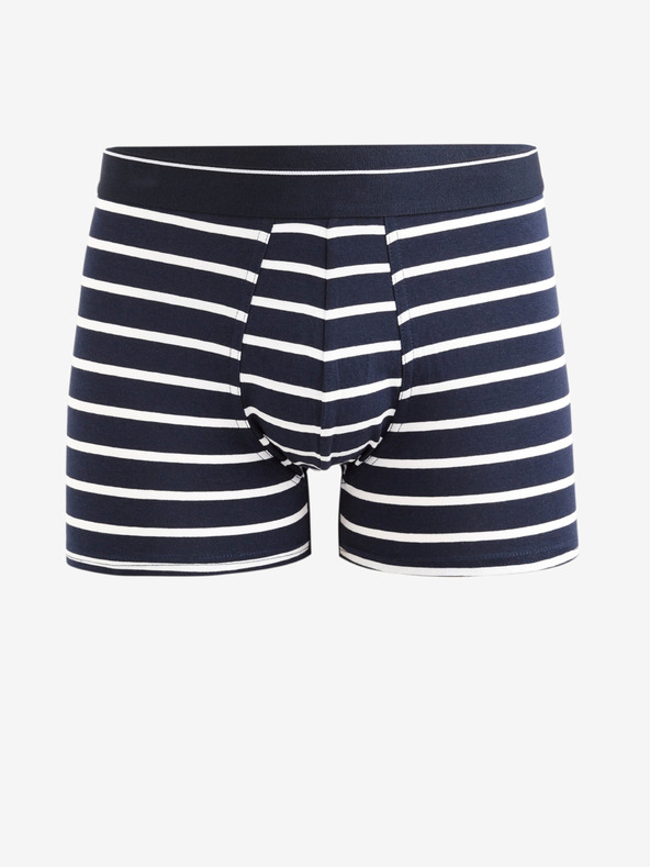 Celio Dunkelblau gestreifte Herren-Boxershorts Celio Mitch