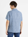 Celio Blaues Herren-Leinenhemd Celio Damralin