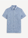 Celio Blaues Herren-Leinenhemd Celio Damralin