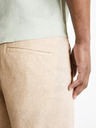 Celio Beige Herren Leinen-Shorts Celio Dolincobm