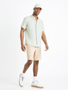 Celio Beige Herren Leinen-Shorts Celio Dolincobm