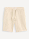 Celio Beige Herren Leinen-Shorts Celio Dolincobm