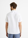 Celio Weißes Herren-Leinenhemd Celio Damarlin