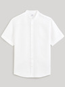 Celio Weißes Herren Leinenhemd Celio Damopoc