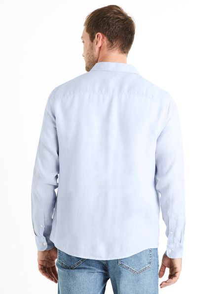 Celio Hellblaues Herren Leinenhemd Celio Daflix