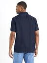 Celio Dunkelblaues Herren-Leinenhemd Celio Damarlin