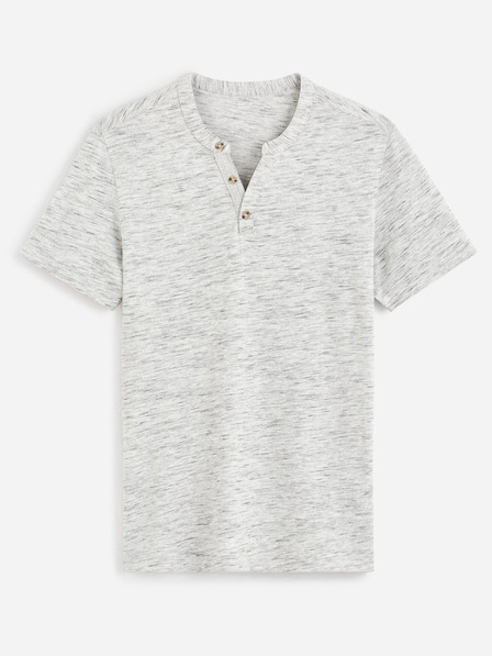 Celio Hellgrau gestreiftes Herrenhemd Celio Cegeti
