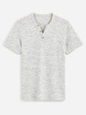 Celio Hellgrau gestreiftes Herrenhemd Celio Cegeti