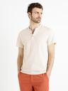 Celio Cremefarbenes Herren-Basishemd Celio Cegeti