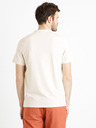 Celio Cremefarbenes Herren-Basishemd Celio Cegeti