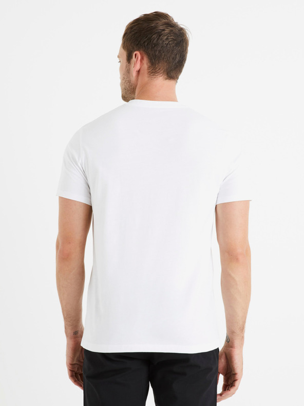 Celio Weißes Herren-Basic-Hemd Celio Debasev