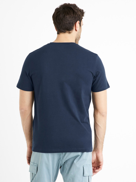 Celio Dunkelblaues Herren Basic-Hemd Celio Debasev