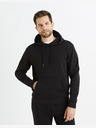 Celio Schwarzer Herren-Kapuzenpullover Celio Fesix