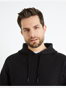 Celio Schwarzer Herren-Kapuzenpullover Celio Fesix