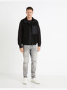 Celio Schwarzer Herren-Kapuzenpulli Basic Celio Feseven