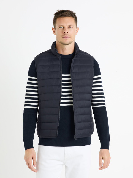 Celio Dunkelblaue Herren-Steppweste Celio Fulock