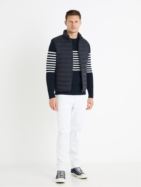 Celio Dunkelblaue Herren-Steppweste Celio Fulock