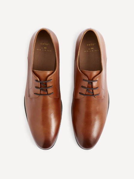 Celio Braune Herren Lederhalbschuhe Celio Rytaly