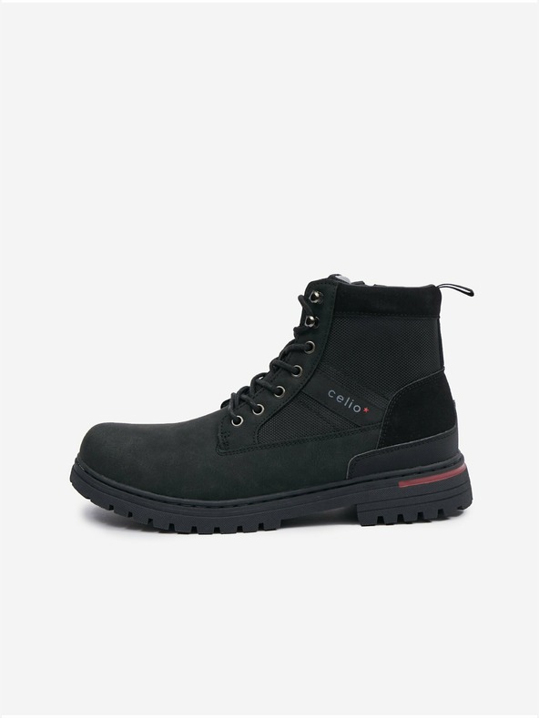 Celio Schwarze Herren-Winterstiefeletten Celio