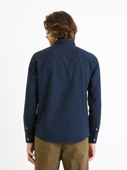 Celio Dunkelblaues Herrenhemd Celio Daxford
