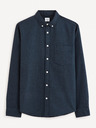 Celio Dunkelblaues Herrenhemd Celio Daxford