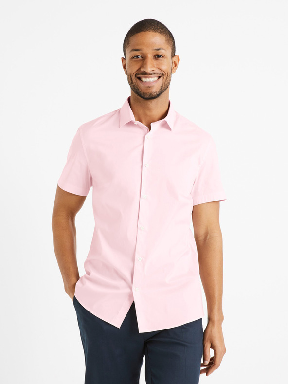 Celio Rosa Herrenhemd Celio Daslim