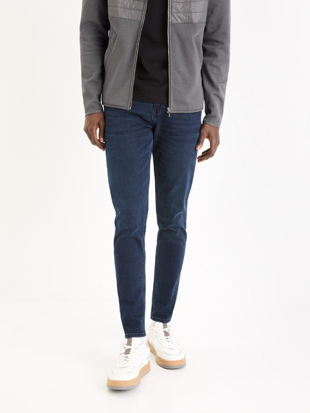 Celio Dunkelblaue Skinny Fit Jeans Celio Foskinny
