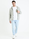 Celio Hellgraues Herren-Basic-Sweatshirt Celio Fethree