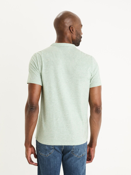 Celio Hellgrünes Herren-T-Shirt Celio Cegeti