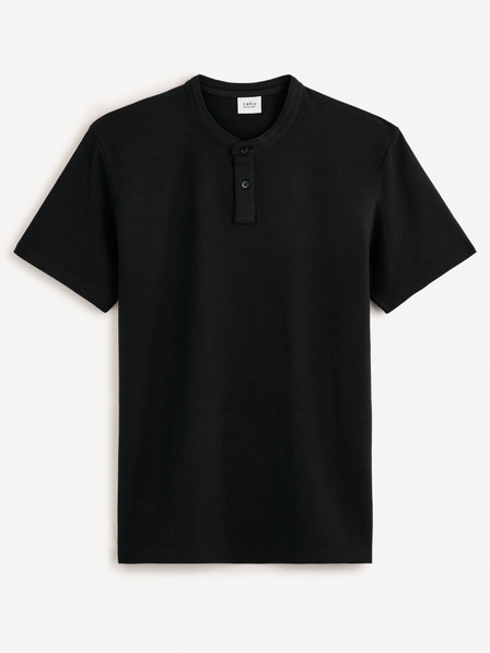 Celio Schwarzes Herren-Poloshirt Basic Celio Gesohel