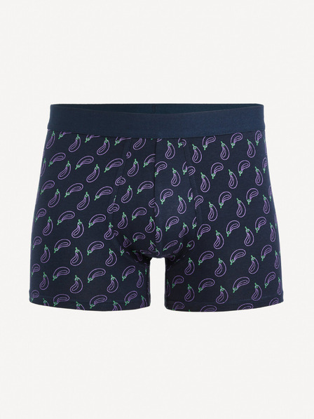 Celio Dunkelblaue gemusterte Herren-Boxershorts Celio Giboberneo
